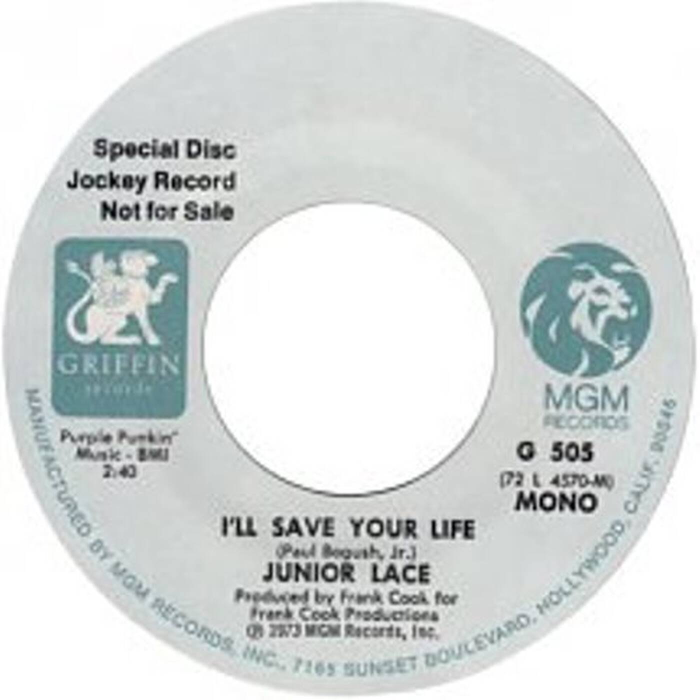 Junior Lace - I'll Save Your Life (Cold Promo 45 Stereo Clean) episode artwork