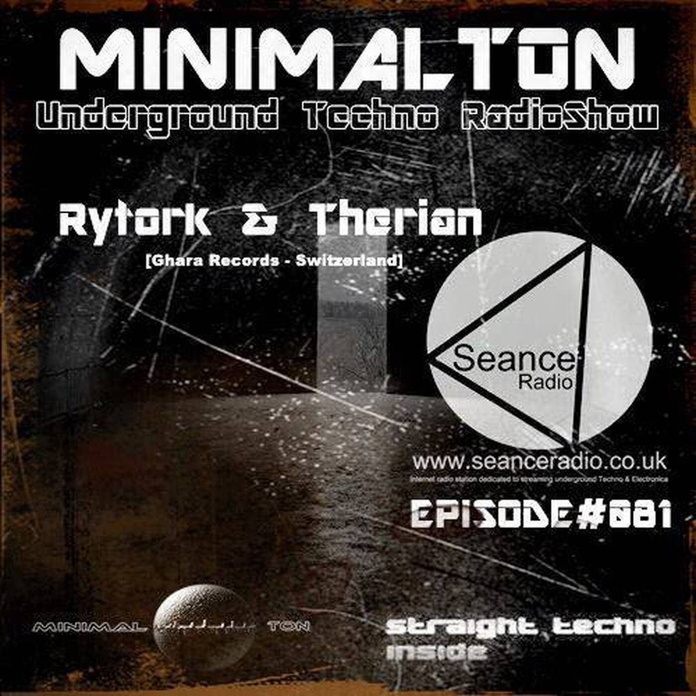 Rytork &amp; Therian Shifter @ Episode #081 Minimalton RadioShow at Seance Radio [UK] episode artwork