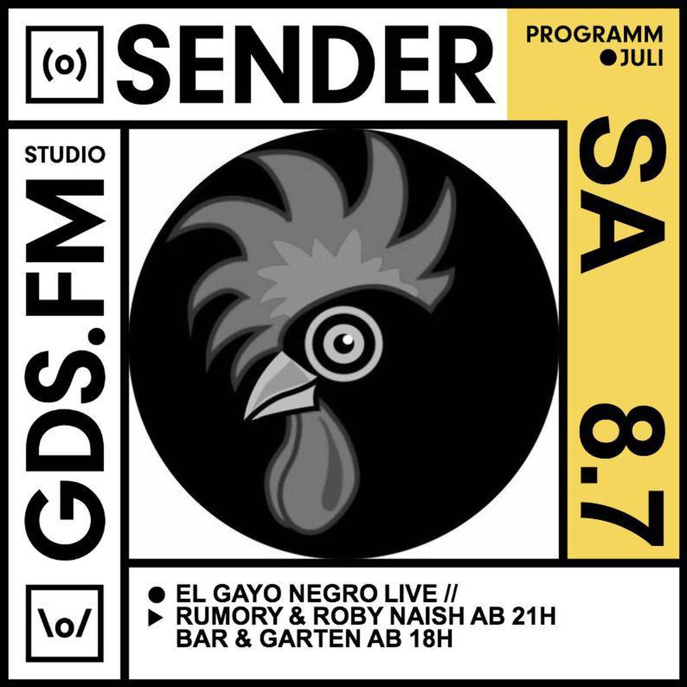 EL GAYO NEGRO (LIVE), RUMORY &amp; ROBY NAISH IM SENDER episode artwork