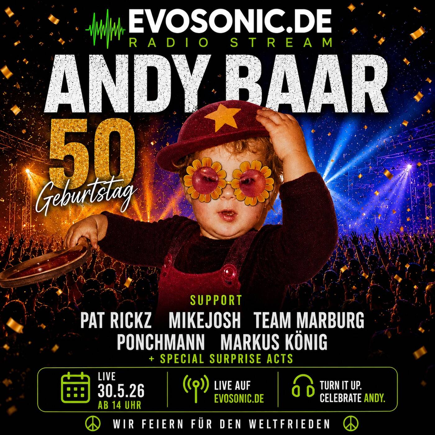 2026-05-31_0032-0159_Evosonic Radio_LIVE_Andy Baar wird 50 Jahr_N.O.X. II_320k episode artwork