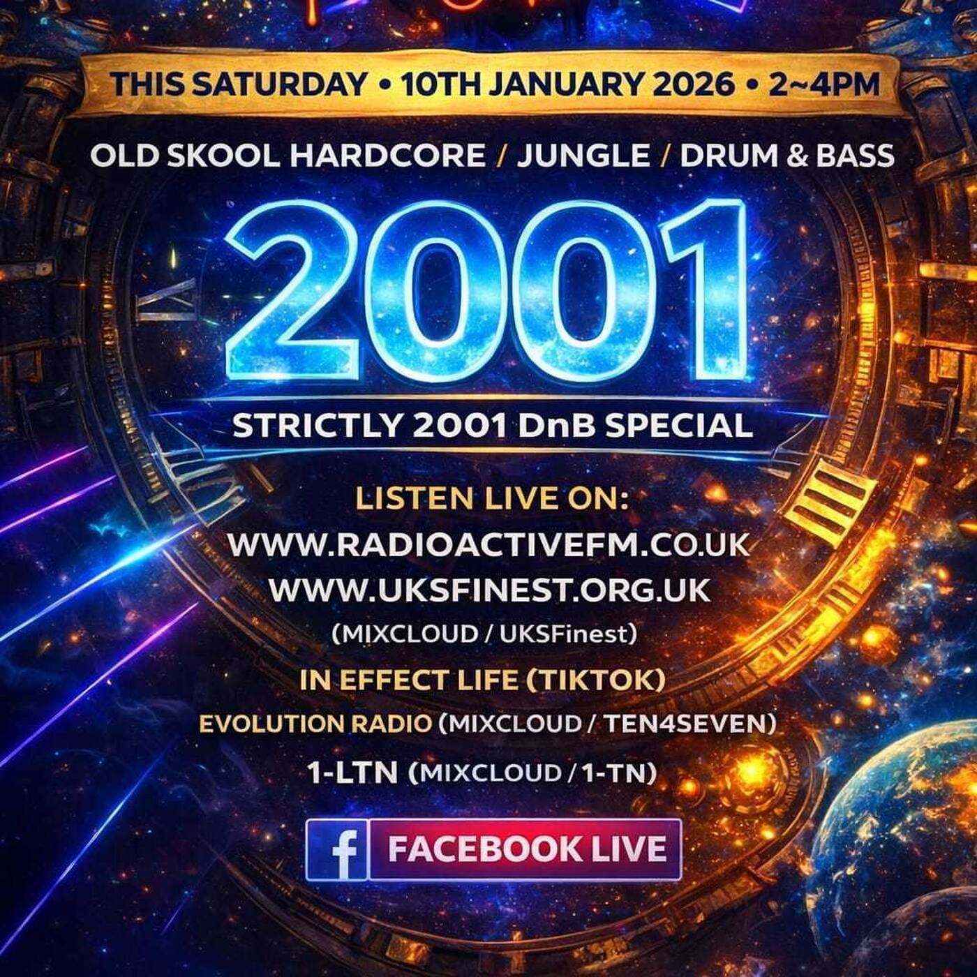 Leodecy Live 10.1.26, 2-4pm, 2001 DnB