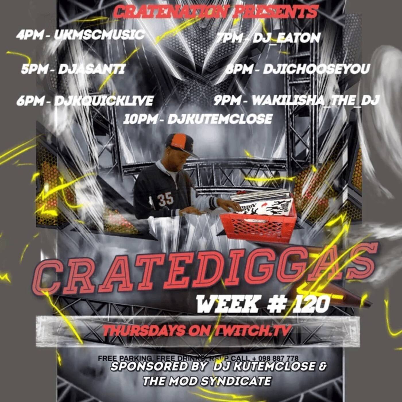 CRATEDIGGASBI-WEEKLYRAIDTRAINWEEK#120 Sponsored By @djkutemclose 6-7PMEST‼️(MAY 08, 2025) episode artwork