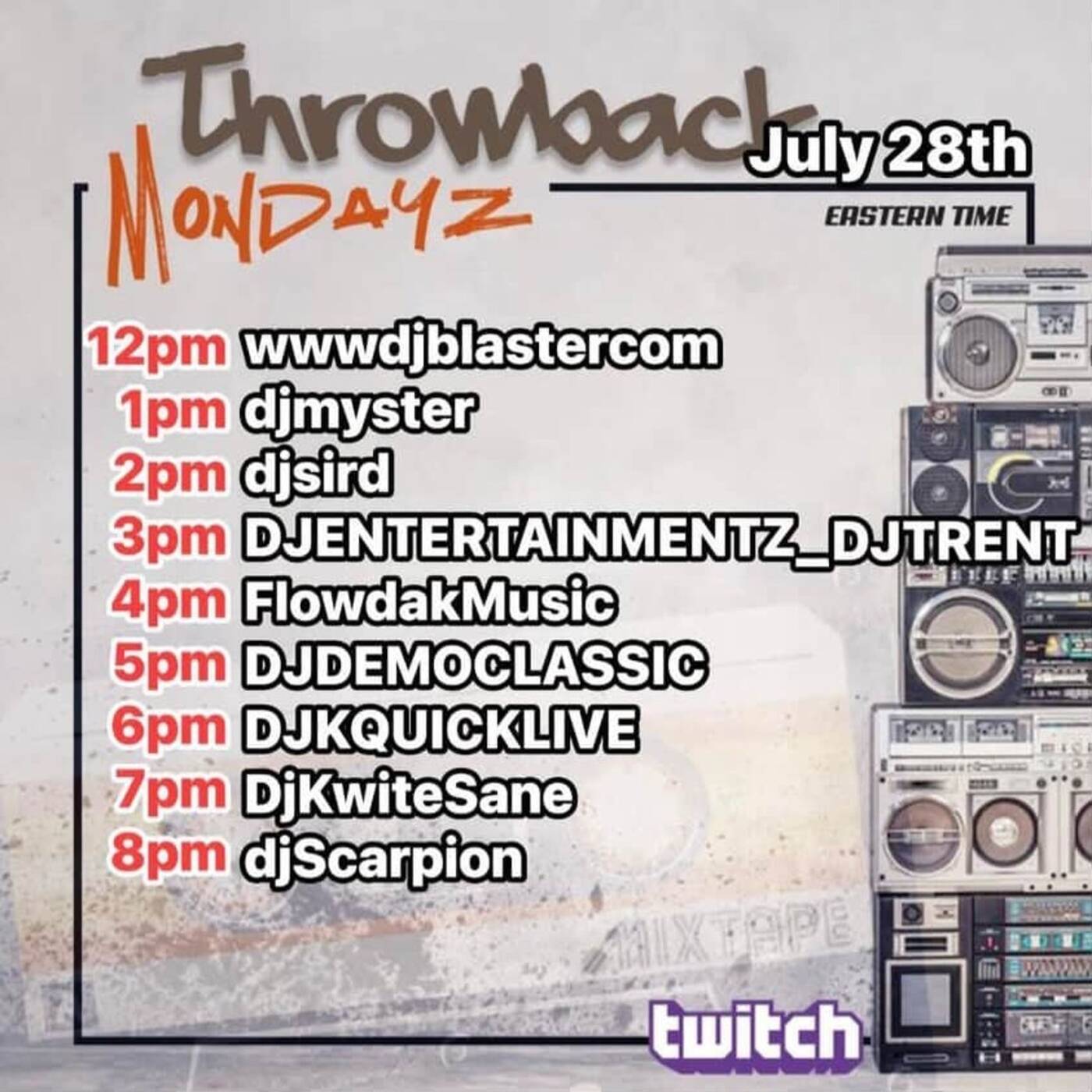 THROWBACKMONDAYZRAIDTRAIN Hosted By @djsird1 6-7PMEST‼️(JULY 28, 2025) episode artwork