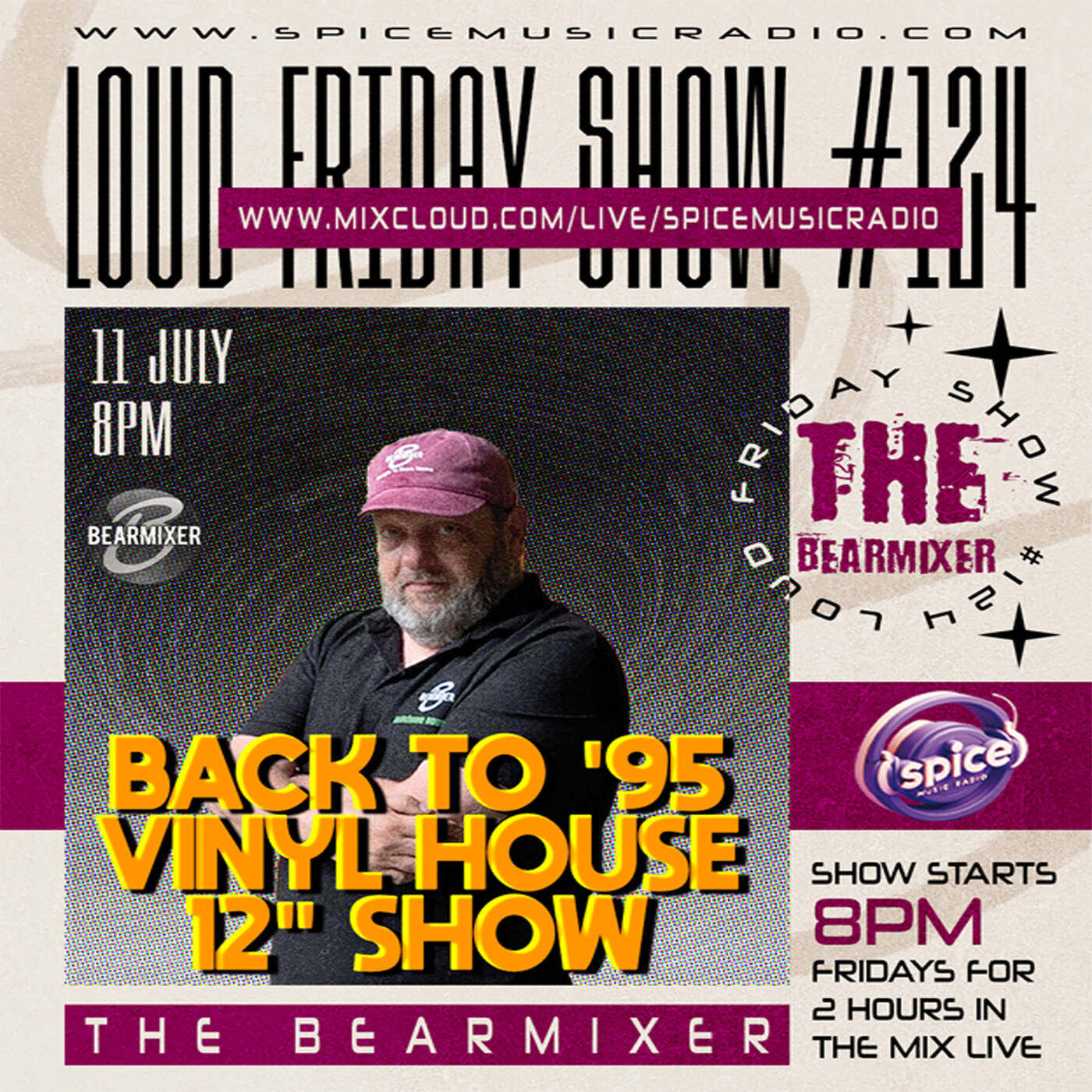 Live On Air Spice Music Radio "Loud Friday #124" 11th July 2025 episode artwork