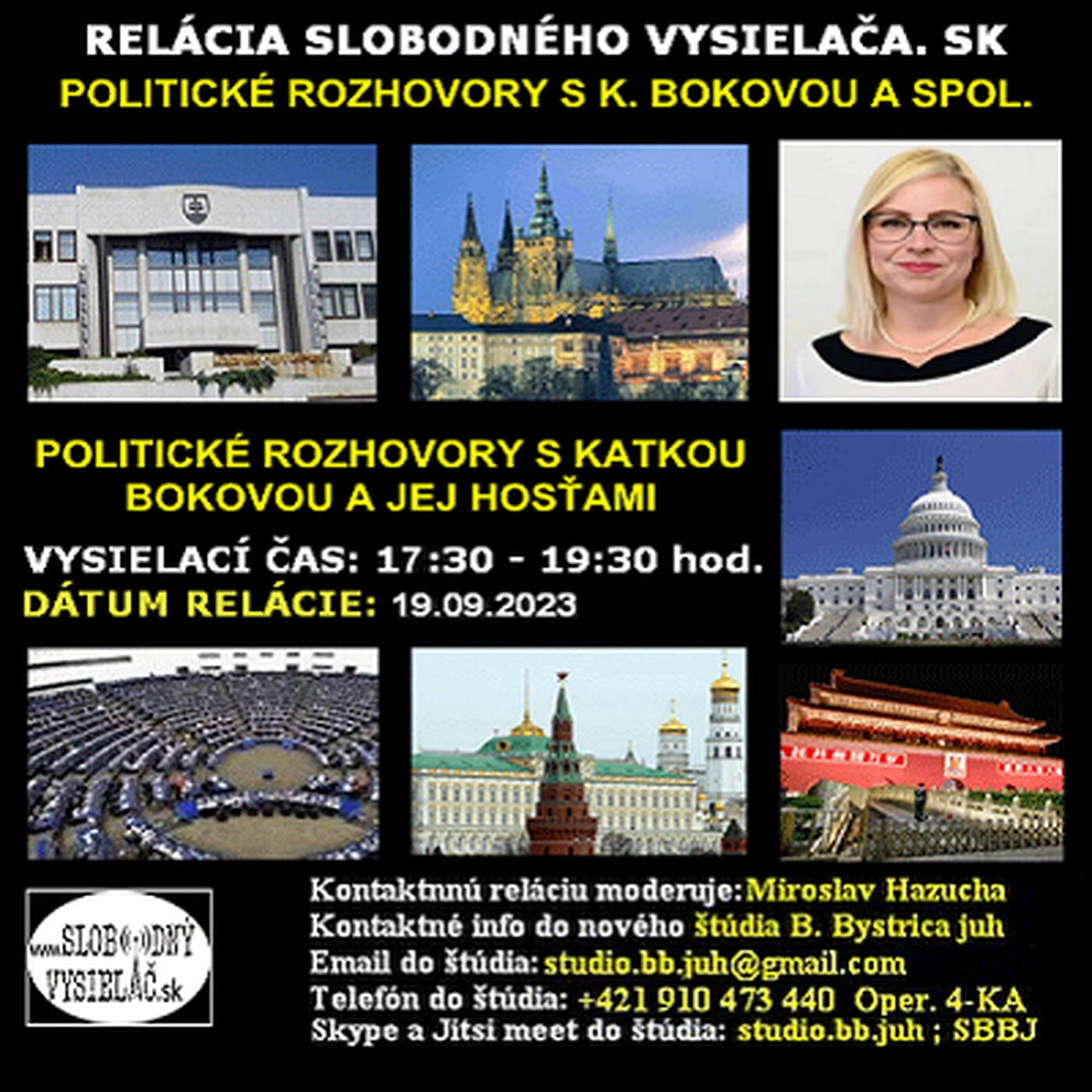 Politické rozhovory 176 - 2023-09-19 Katarína Boková, Arpád Sarkõzi a Martin Beluský episode artwork