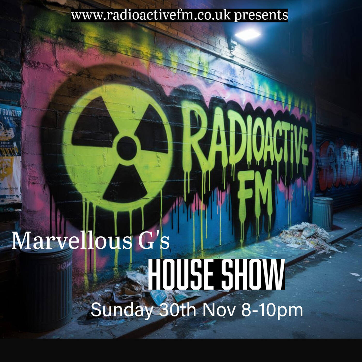 Marvellous G House set on RadioActivefm 30th Nov 25 episode artwork