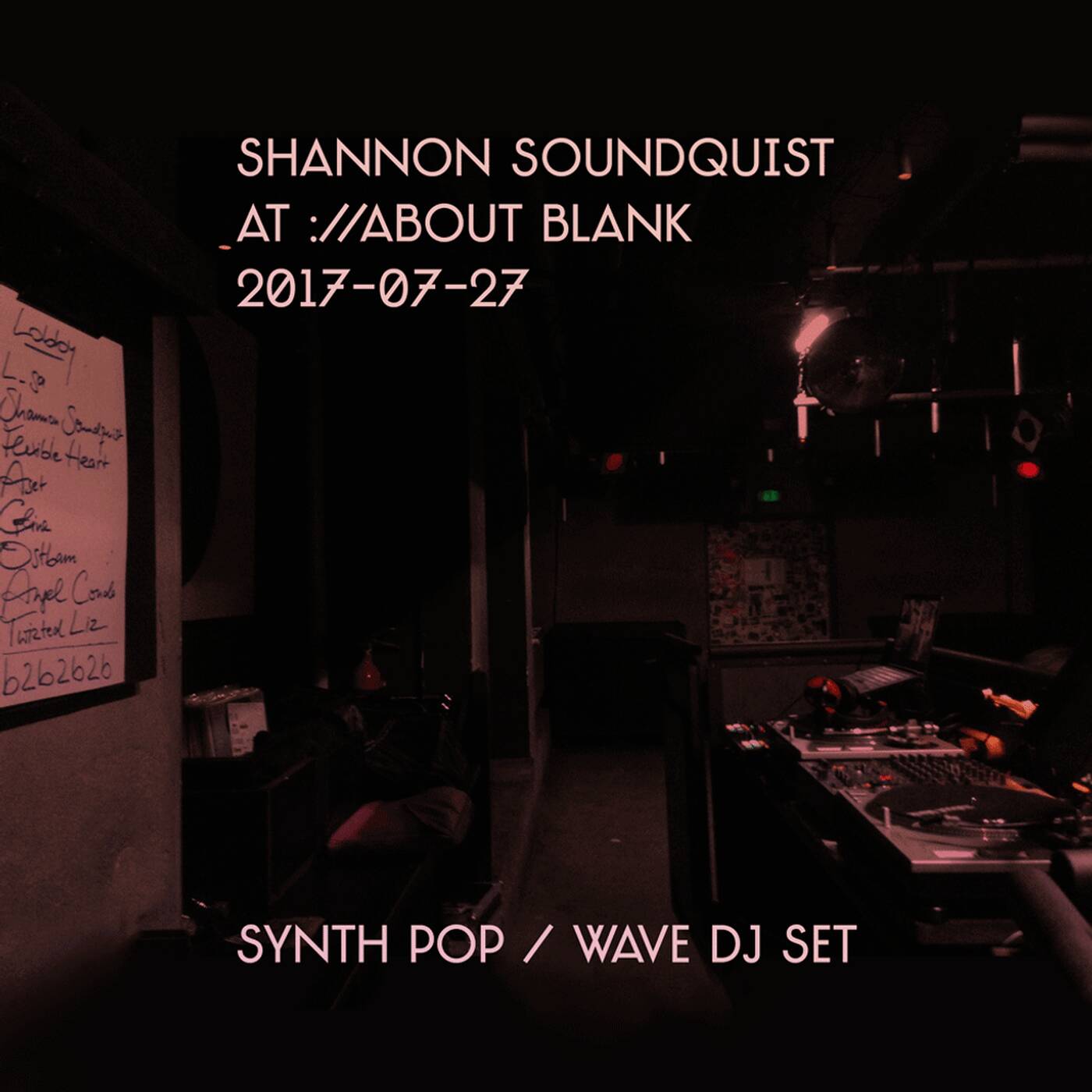 Shannon Soundquist @ ://about blank 2017-07-27 episode artwork