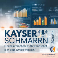 Einzelunternehmen: Ab wann lohnt sich eine GmbH wirklich? - Kayserschmarrn 2026#14 by Kayserschmarrn