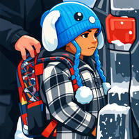The Boy in Blue Bunny Hat by Chento