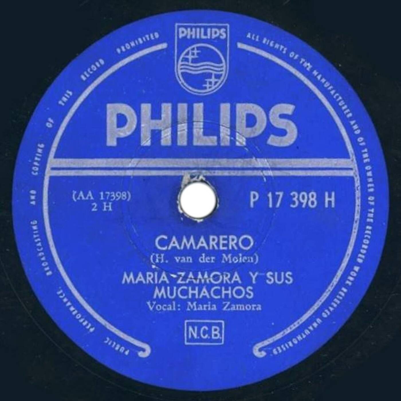 78 Maria Zamora Y Sus Muchachos - Camarero 1954 episode artwork