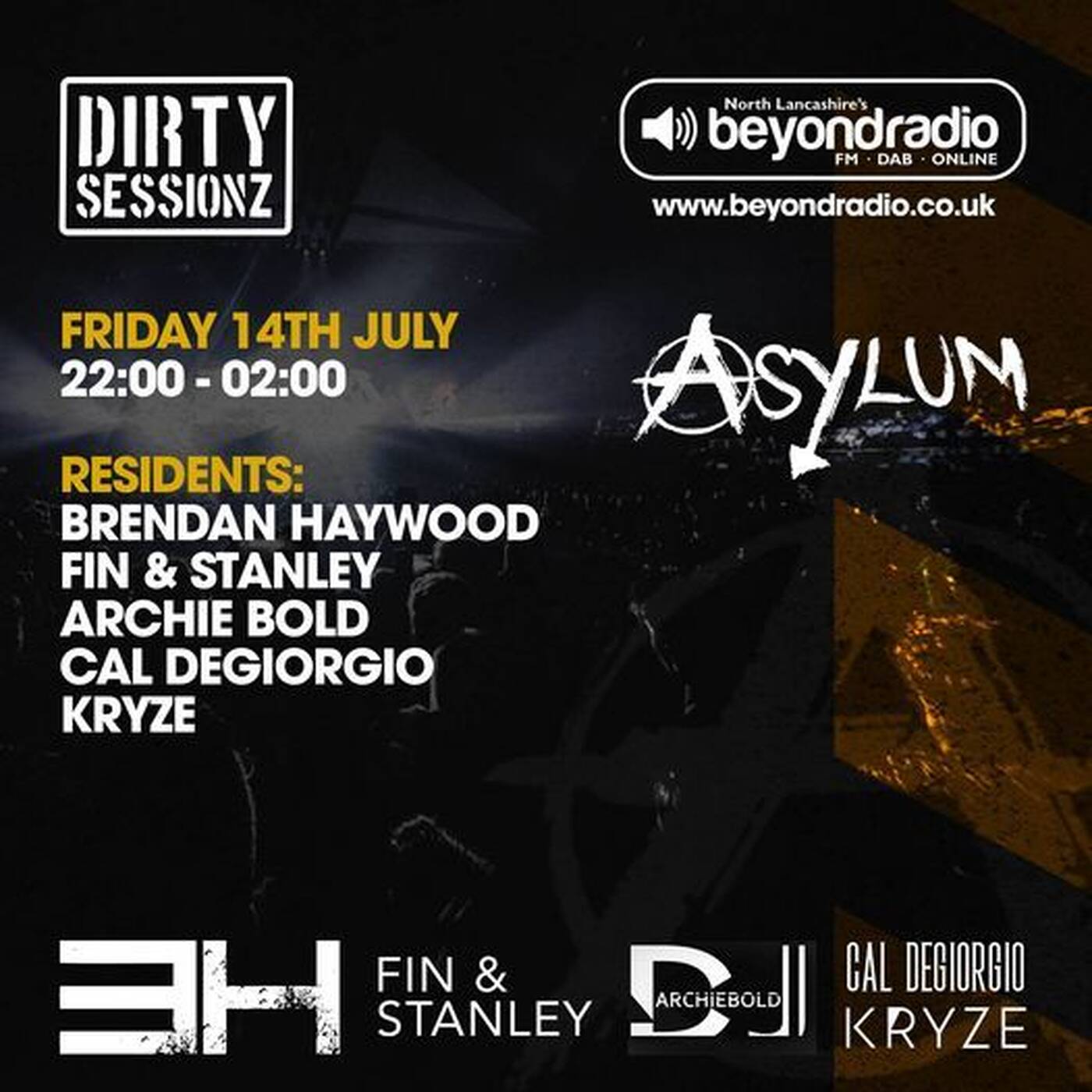 DIRTY SESSIONZ RADIOSHOW 14.07.2023 on Beyond Radio (UK) Full show episode artwork