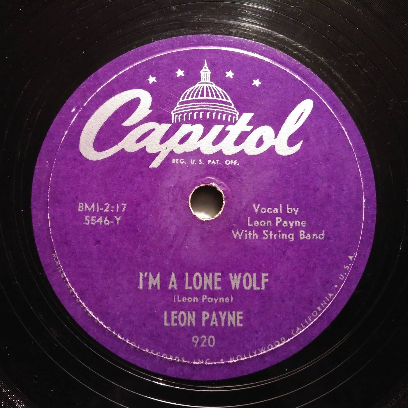 Leon Payne - I'm A Lone Wolf (78 Capitol Americana 920 - 1950) episode artwork