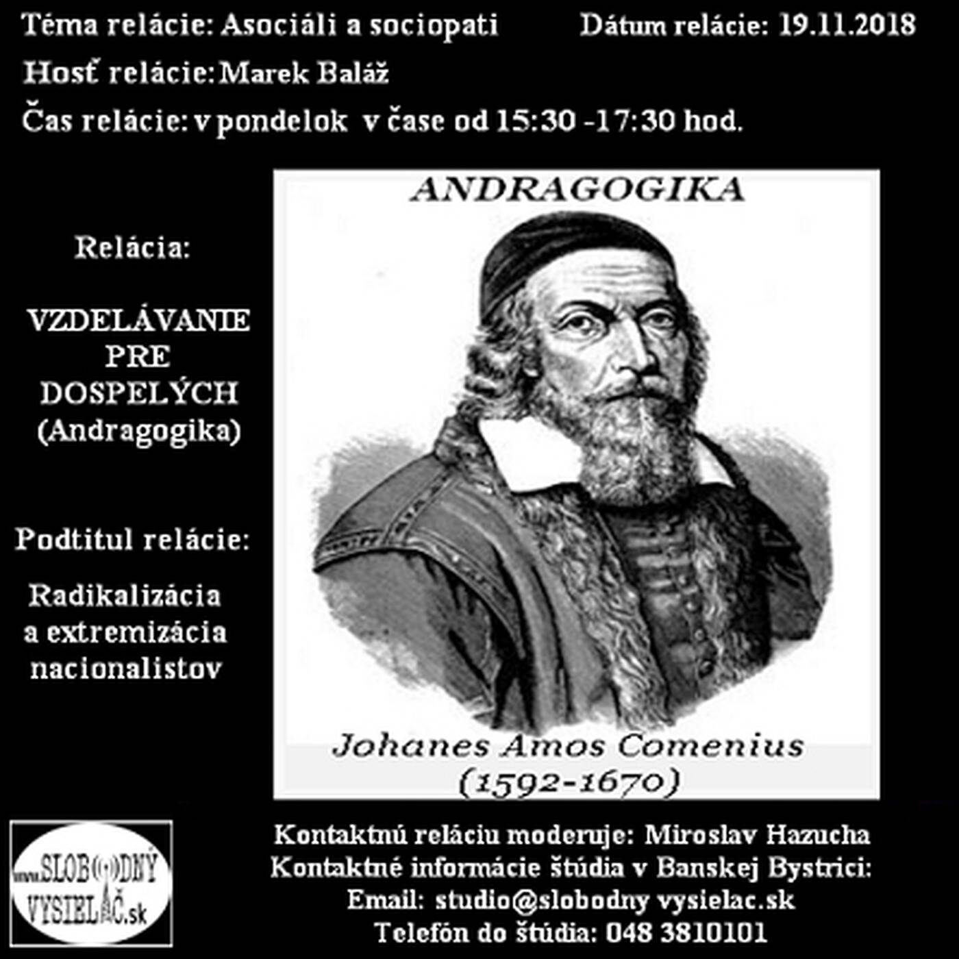 Vzdelávanie pre dospelých 123 - 2018-11-19 Asociáli a sociopati… episode artwork
