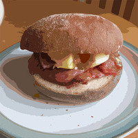 KSP/072 MxK - Double Bacon Vegan Bap by Kitchen Spasm