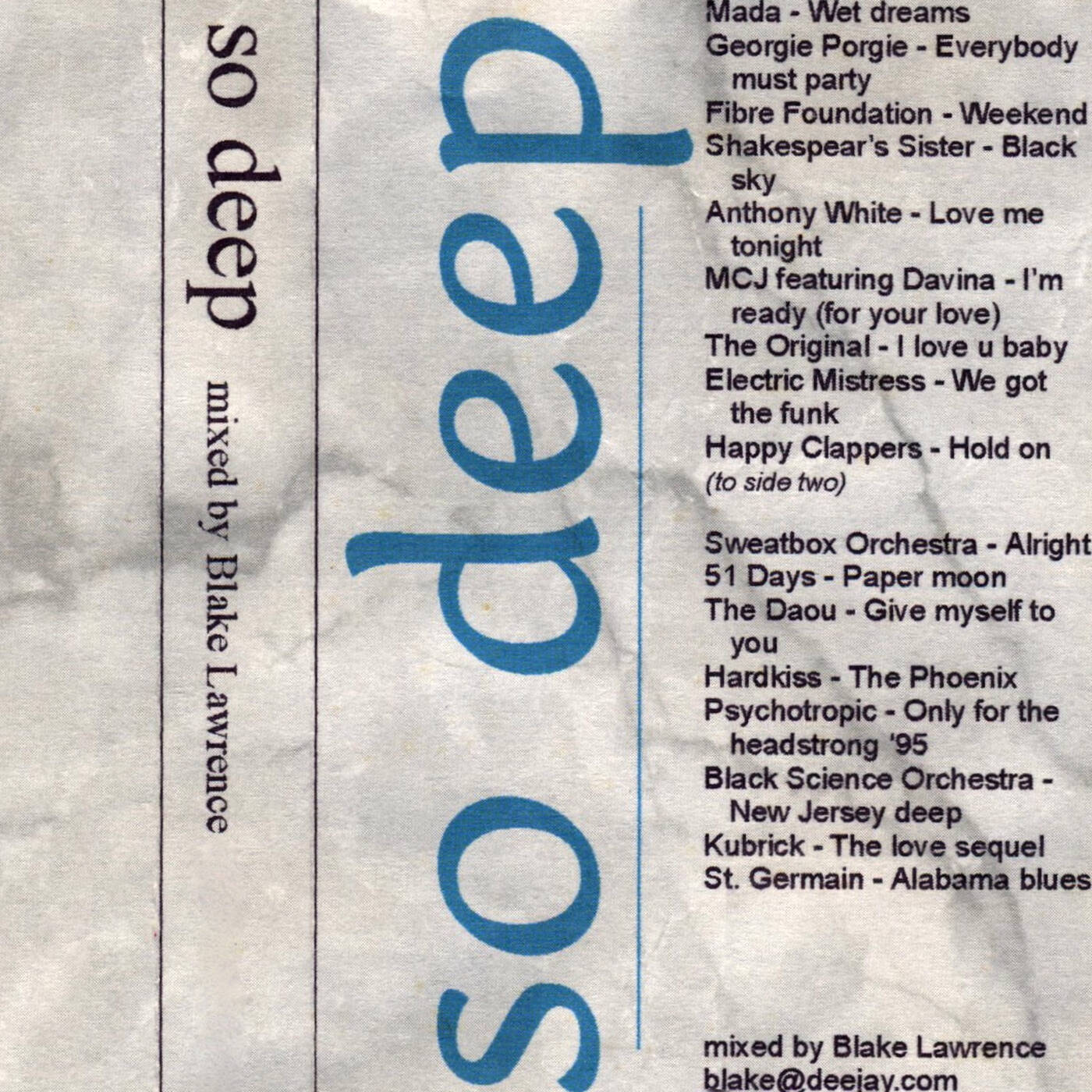 DJ Blake Lawrence - So Deep - 11-24-95 (Jim Hopkins Remaster) episode artwork
