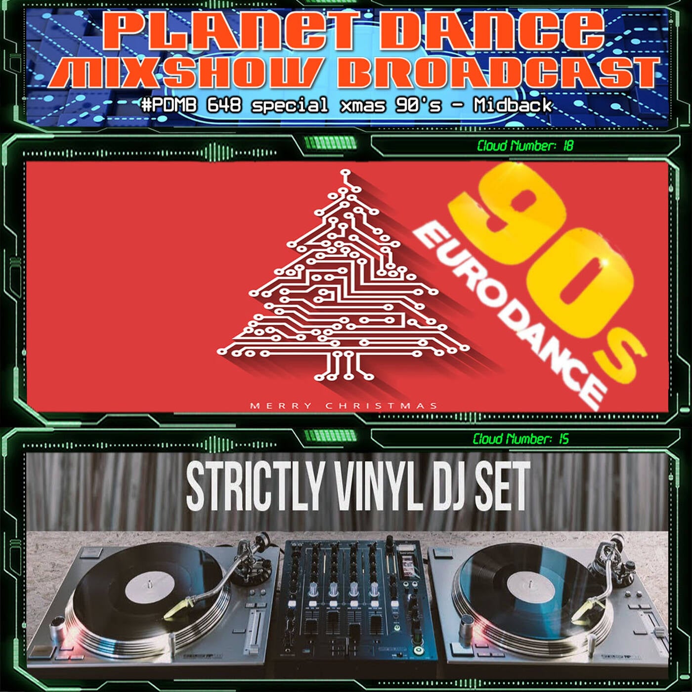 Planet Dance Mixshow Broadcast 648 special xmas 90's - Midback episode artwork
