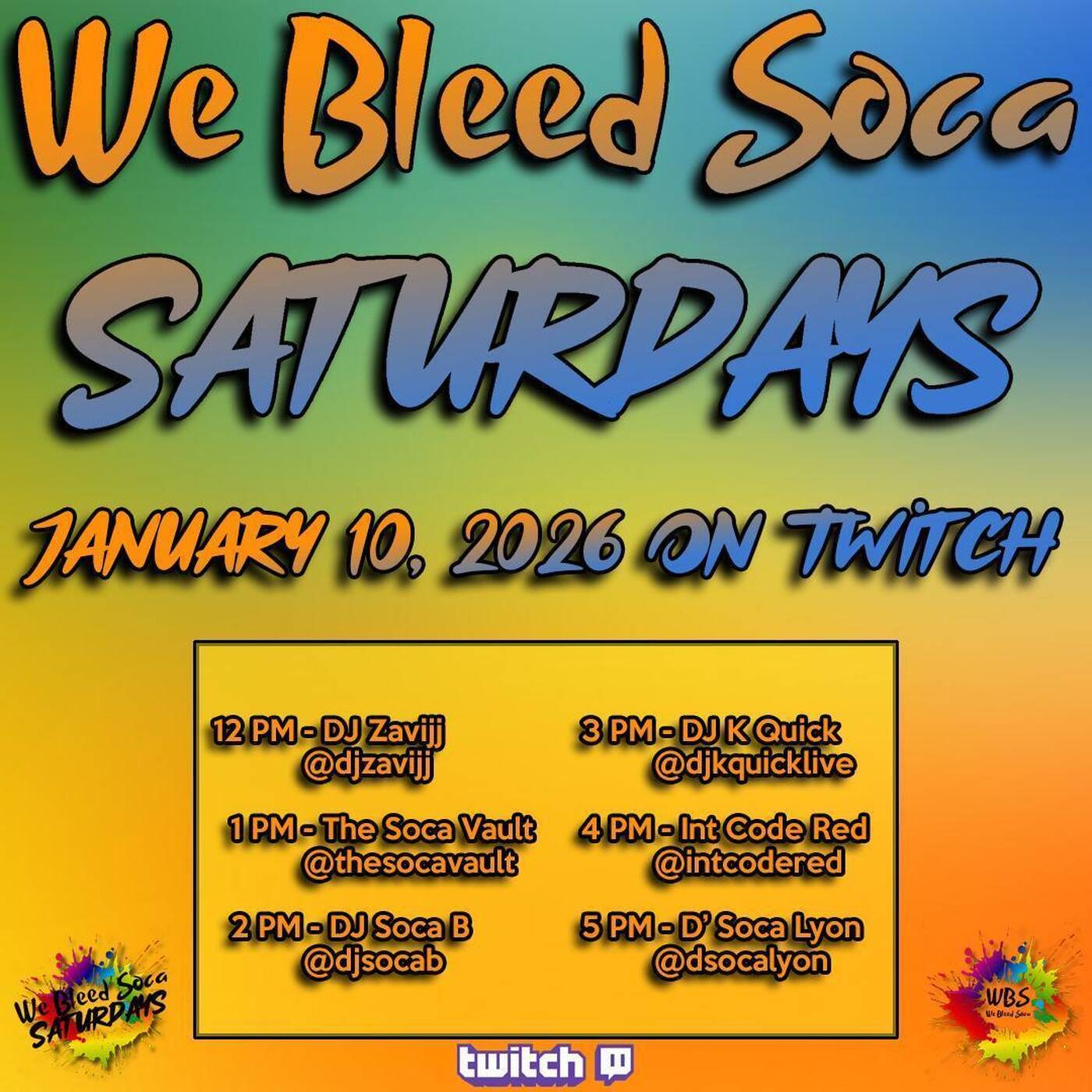 WE BLEED SOCASATURDAYSRAIDTRAINHosted By @thesocavault 3-4PMEST‼️(JAN 10, 2026) episode artwork
