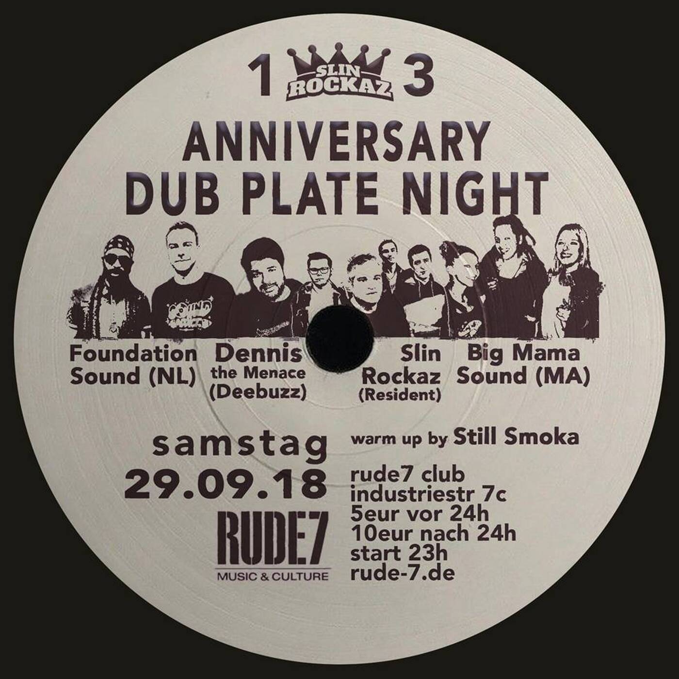 Slin Rockaz 13th Anniversary - Dubplate Night episode artwork