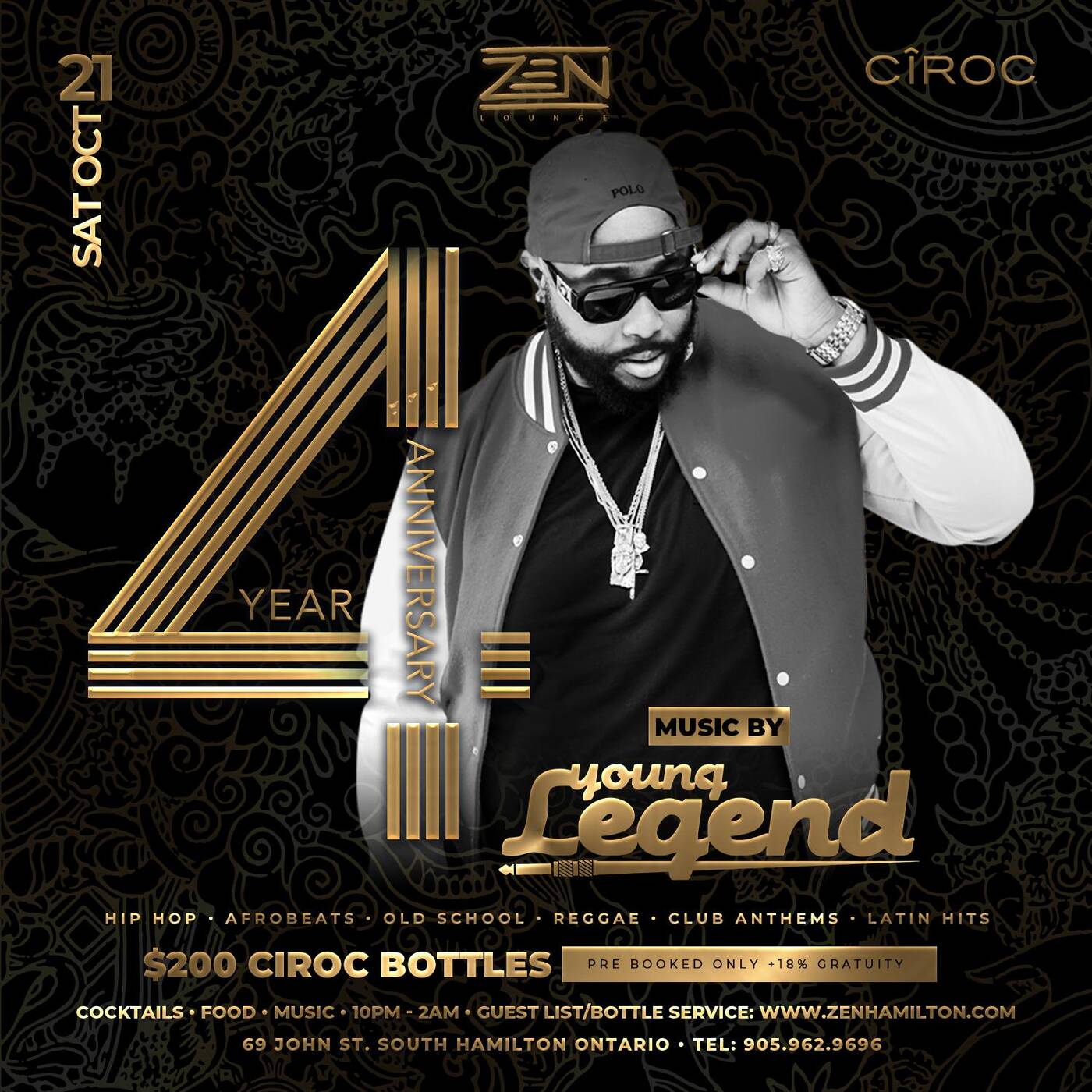 ZEN 4 YEAR ANNIVERSARY PARTY - HAMILTON - LIVE AUDIO — DJ YOUNG LEGEND  cover