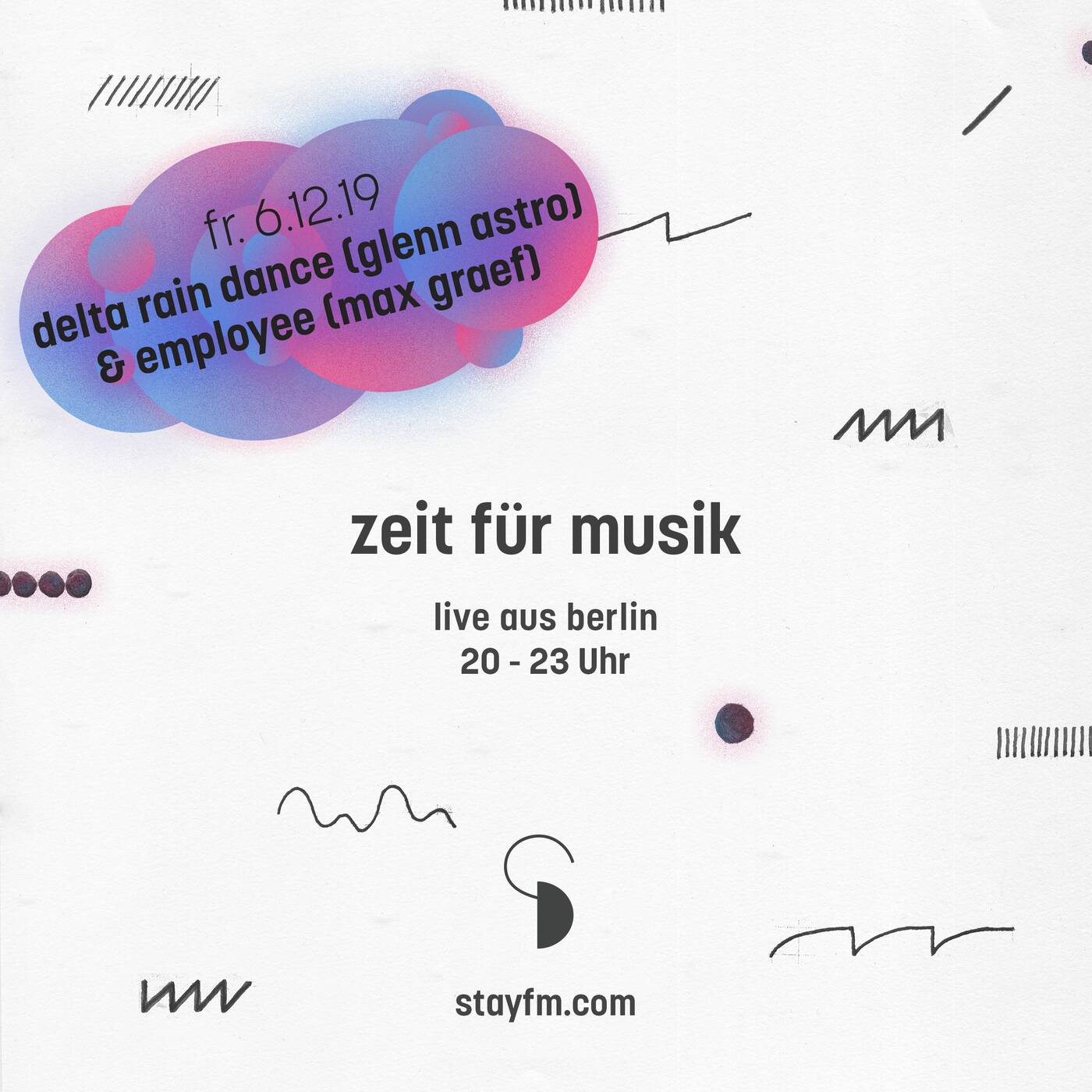 zeit für musik 55 - delta rain dance (glenn astro) & employee (max graef) - 06.12.19 episode artwork