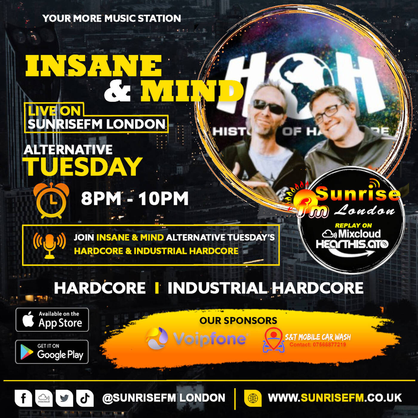 Insane & Mind - Tues 4th Aug 2026