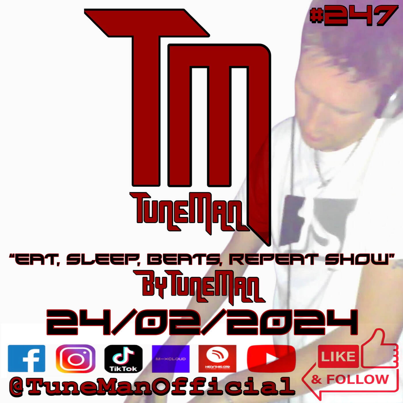 TuneMan presents "Eat Sleep, Beats, Repeat" - Recorded live by TuneMan Official 24/02/2024 episode artwork