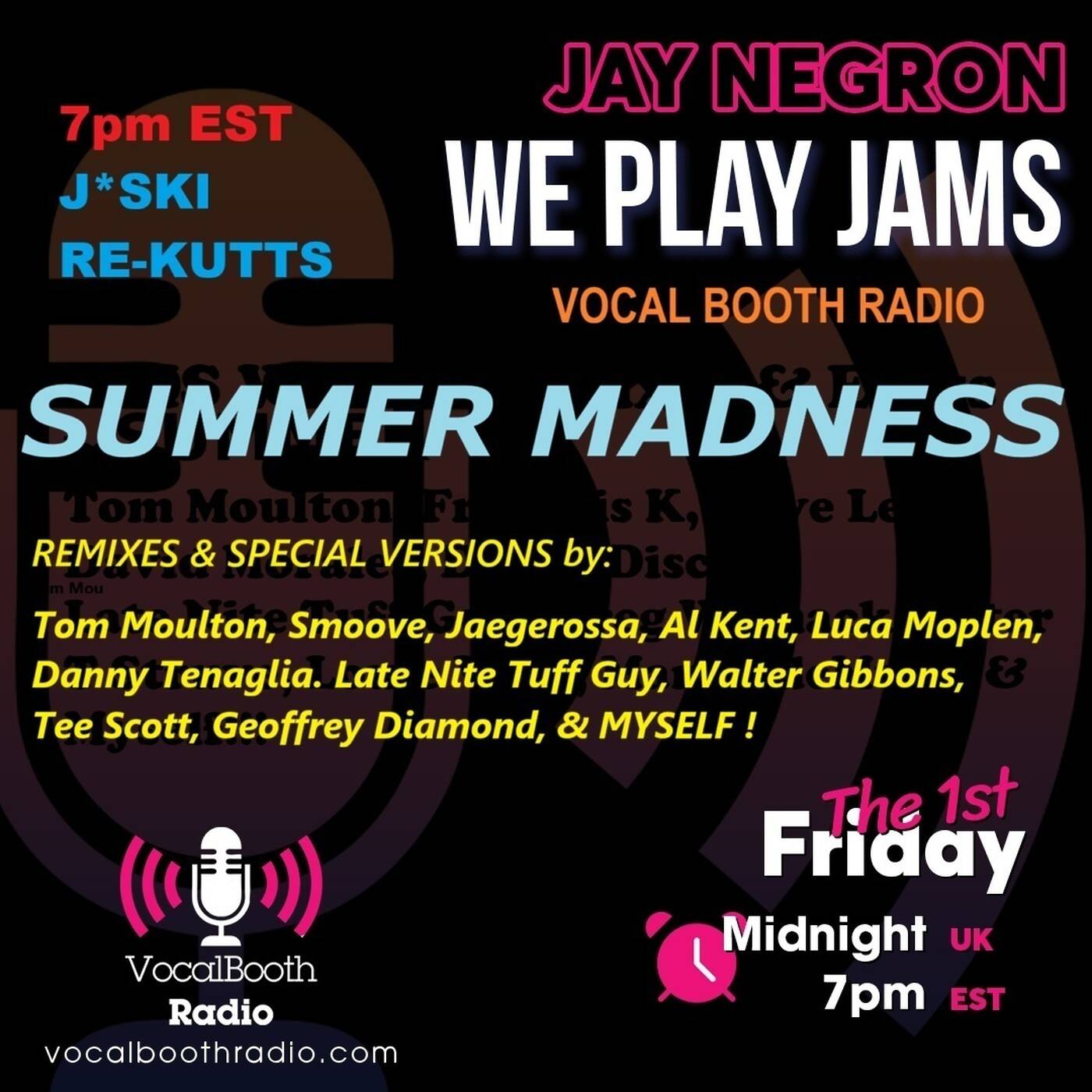 JAY NEGRON - WE PLAY JAMS on VOCAL BOOTH RADIO - July 3, 2026 episode artwork