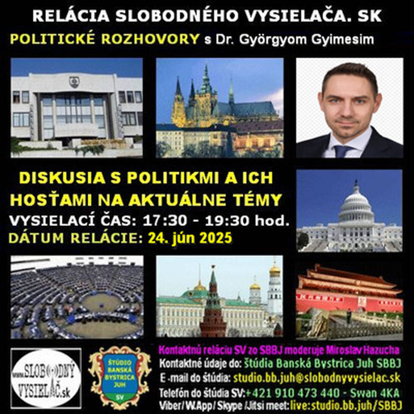 Politické rozhovory 243 - 2025-06-24 PhDr. Gyõrgy Gyimesi PhD. episode artwork
