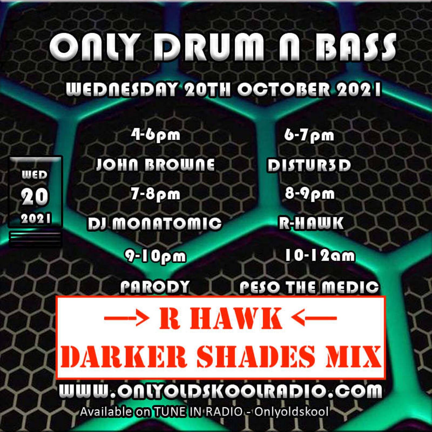 Darker Shades D&B Mix - R Hawk - 20 Oct 2021 episode artwork