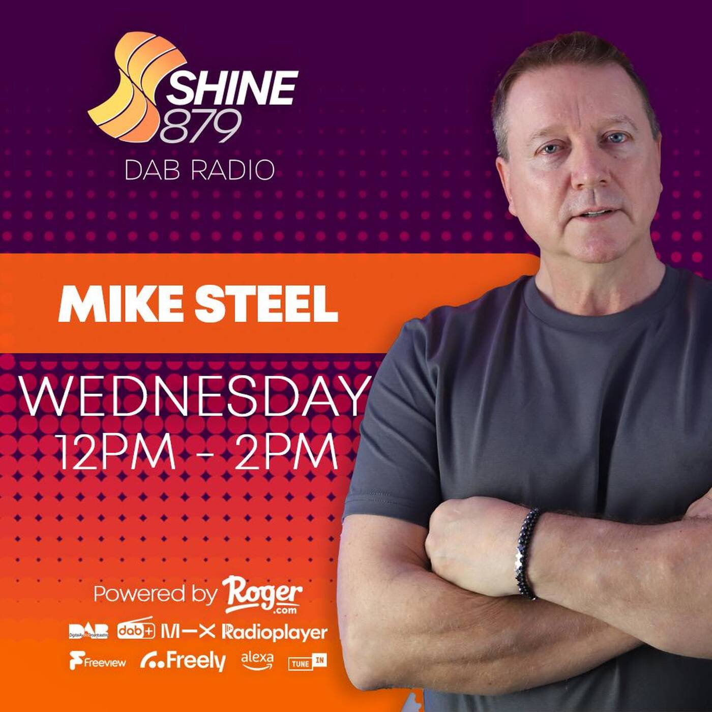 Shine 879 DAB - Mike Steel Wednesday 12-2pm 28.01.26 episode artwork