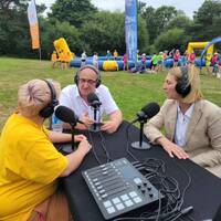 Gerard Galpin Maire Sillé - Valerie Radou présidente 4CPS - Beach vert 2024 by Frequence Sillé