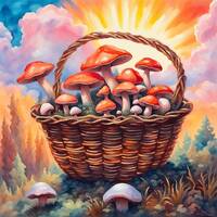 Mushroombasket by NyxSix Supernova