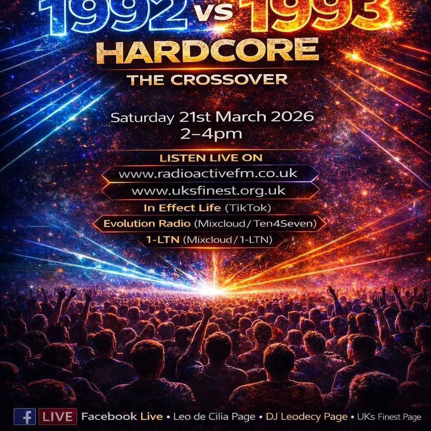 Leodecy Live, 21.3.26, 2-4pm, 1992 meets 1993 episode artwork