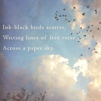 Of Free Verse (Naviarhaiku127 - Ink-black birds scatter) by sevenism