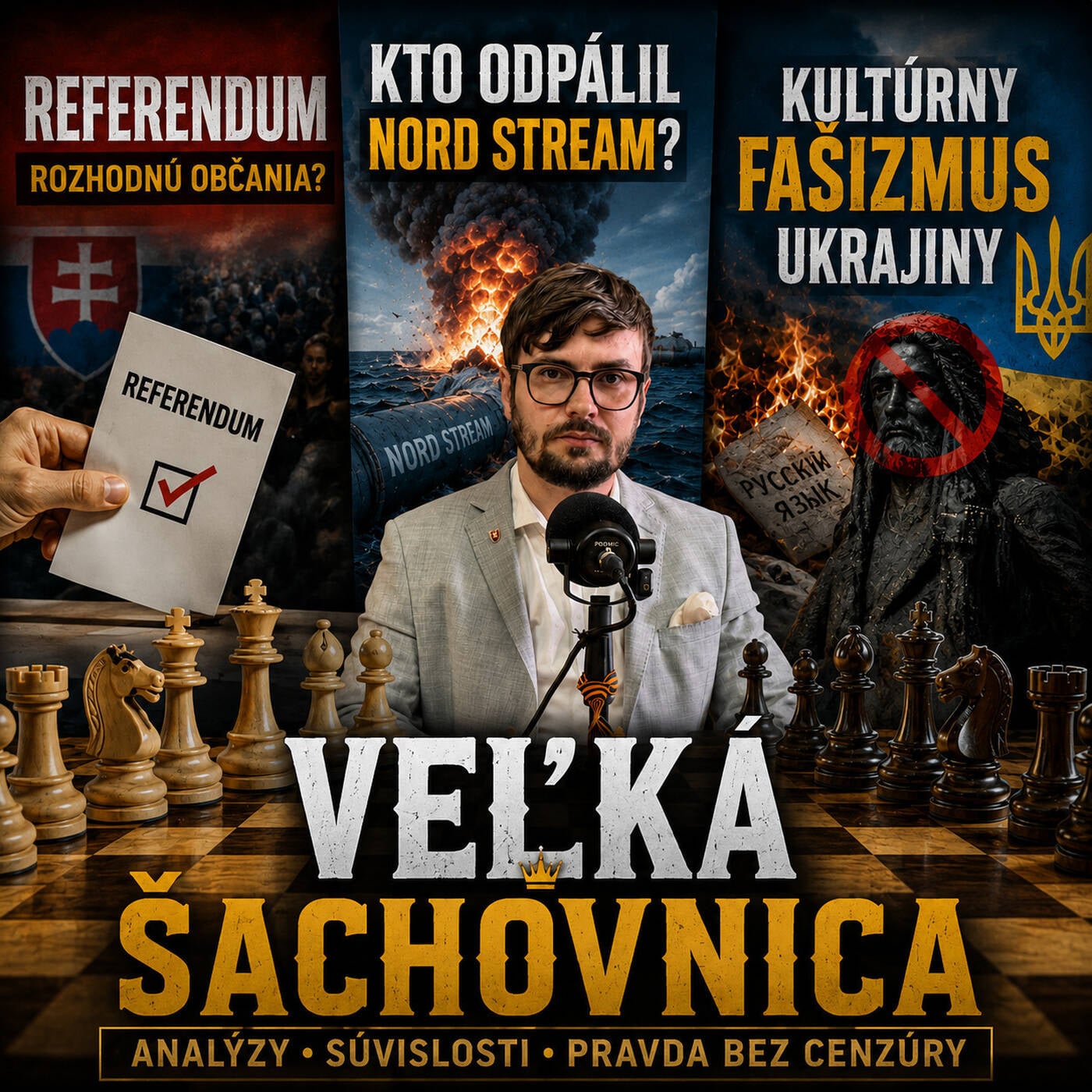 Podcast #4: Veľká Šachovnica- Referendum, Kto odpálil Nord Stream, Kultúrny fašizmus Ukrajiny episode artwork