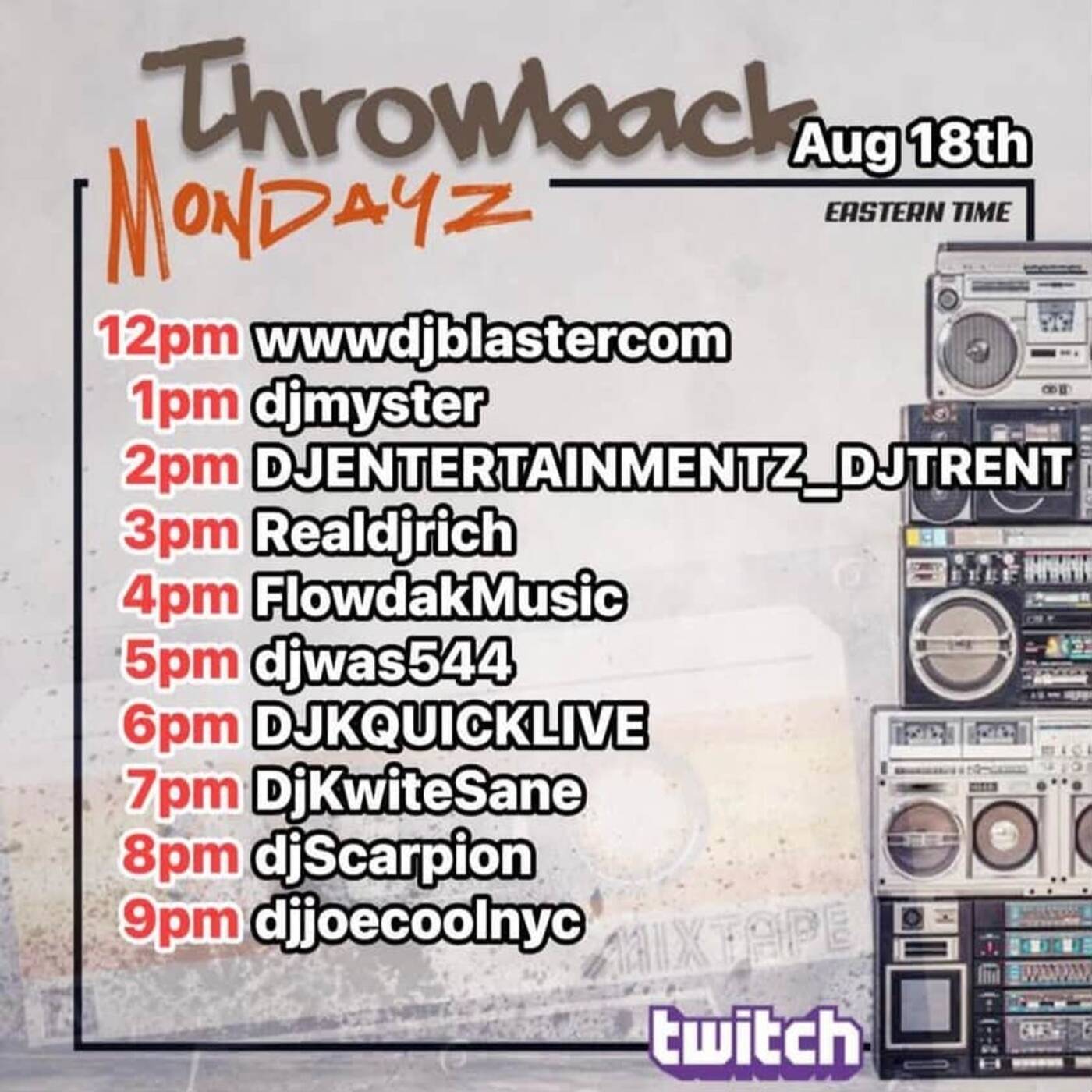THROWBACKMONDAYZRAIDTRAIN Hosted By @djsird1 6-7PMEST‼️ | (AUG 18, 2025) episode artwork