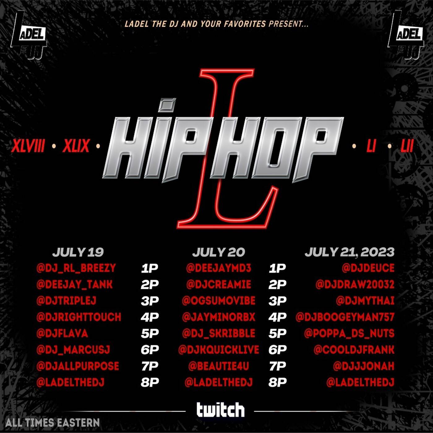 50 YRS. OF HIP HOP RAID TRAIN‼️ (Day 2) Hosted By @ladel_duh 6 PM EST | @djkquicklive IN THE MIX (July 20, 2023) episode artwork