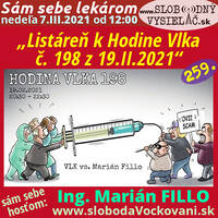 Sám sebe lekárom 259 - 2021-03-07 „Listáreň k Hodine Vlka 198 z 19.II.2021“ by Slobodný Vysielač
