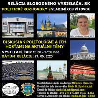 Politické rozhovory 46 - 2020-05-27 PhDr. Vladimíra Vítová PhD. by Slobodný Vysielač