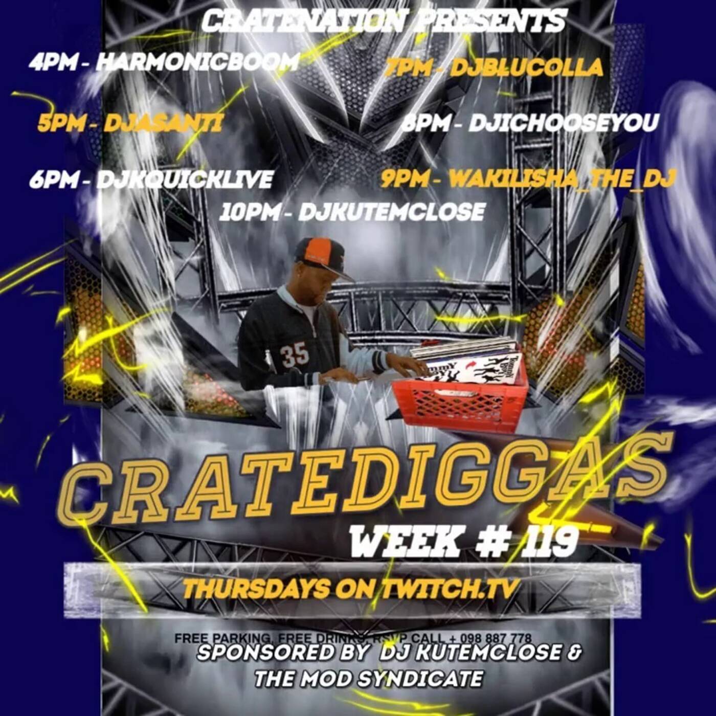 CRATEDIGGASBI-WEEKLYRAIDTRAINWEEK#119 Sponsored By @djkutemclose 6-7PMEST‼️(APR 25, 2025) episode artwork