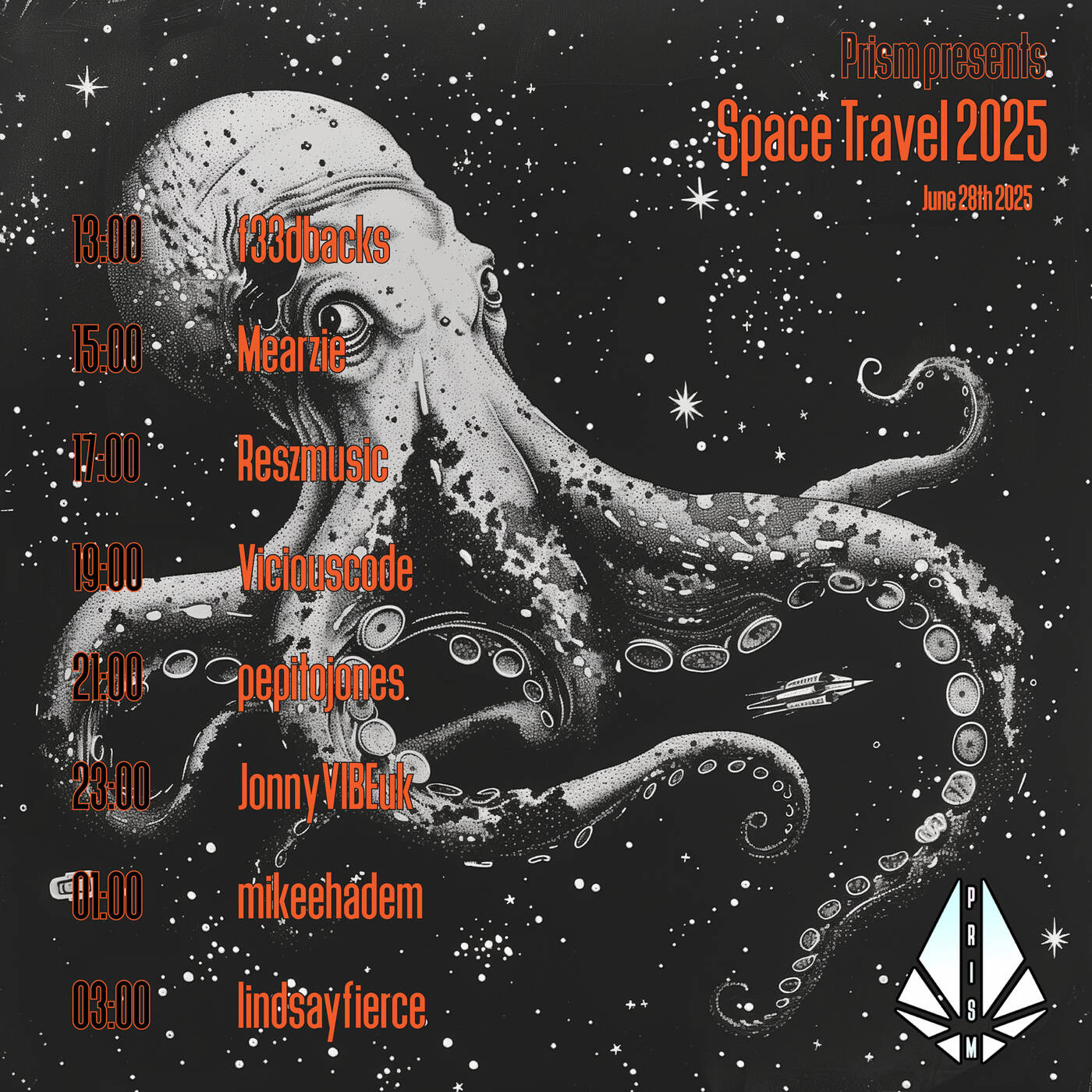 PRISM pres Space Travel 2025 episode artwork
