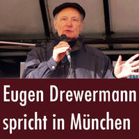 Eugen Drewermann spricht auf der Demonstration gegen die NATO-Sicherheitskonferenz (18.02.2017) by eingeschenkt.tv