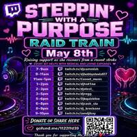 STEPPIN WITH A PURPOSE🚄RAID🧠TRAIN🚆 Raising Support For @mz_kela_d 🕔5-6🕕PM🚨EST‼️(MAY 8, 2025) by DjKquickLive Mixes