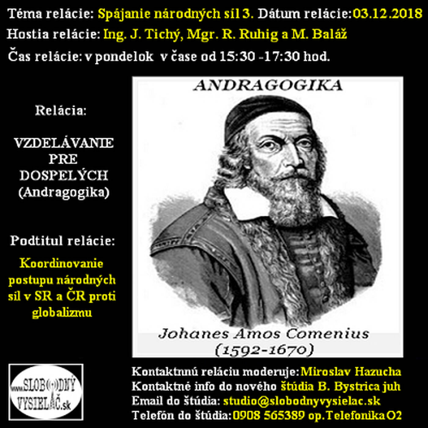 Vzdelávanie pre dospelých 125 - 2018-12-03 Spájanie národných síl v SR a ČR 3. episode artwork
