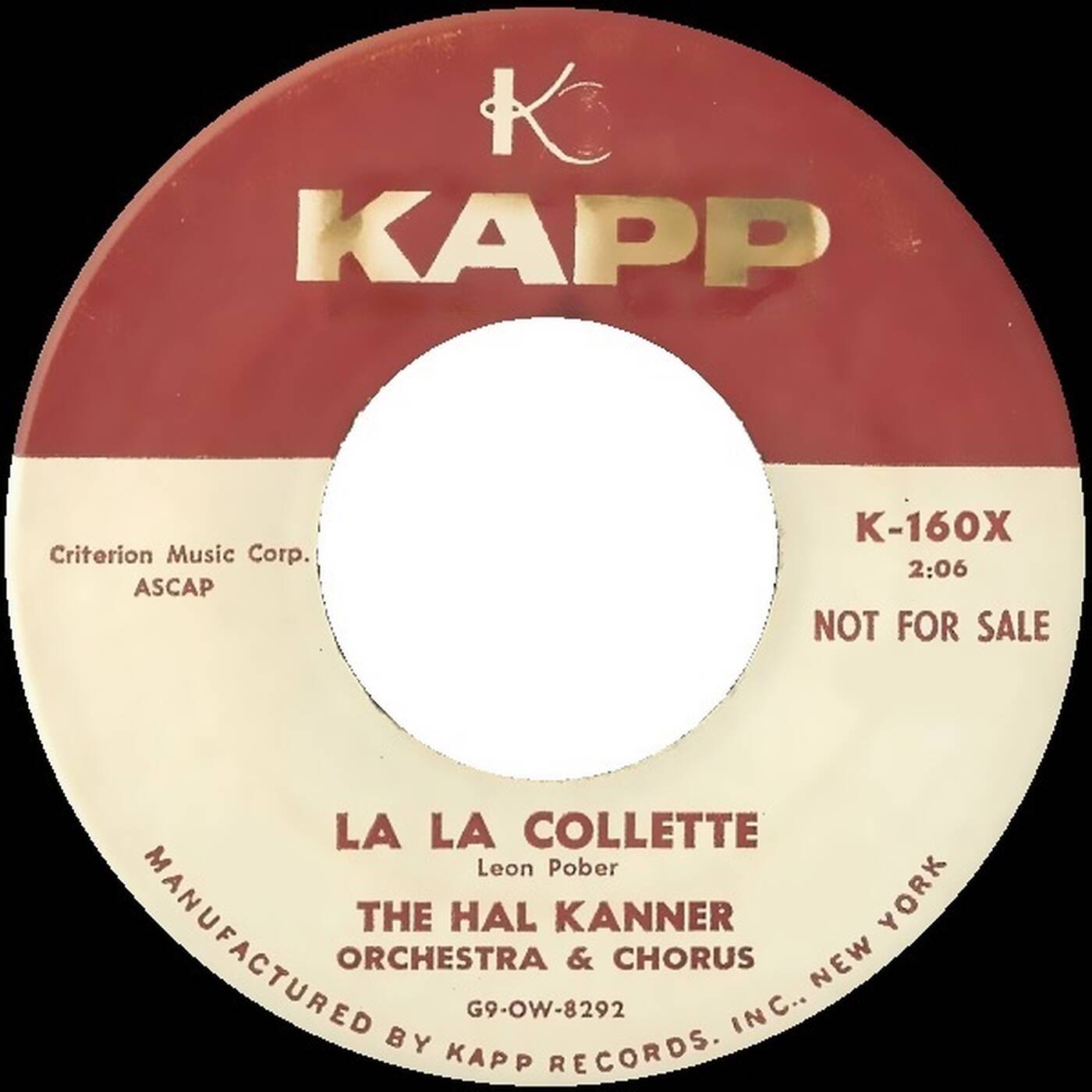 45 Hal Kanner Orchestra & Chorus ‎– La La Collette &Man, Man Is For The Woman Made (Accordian 1956) episode artwork