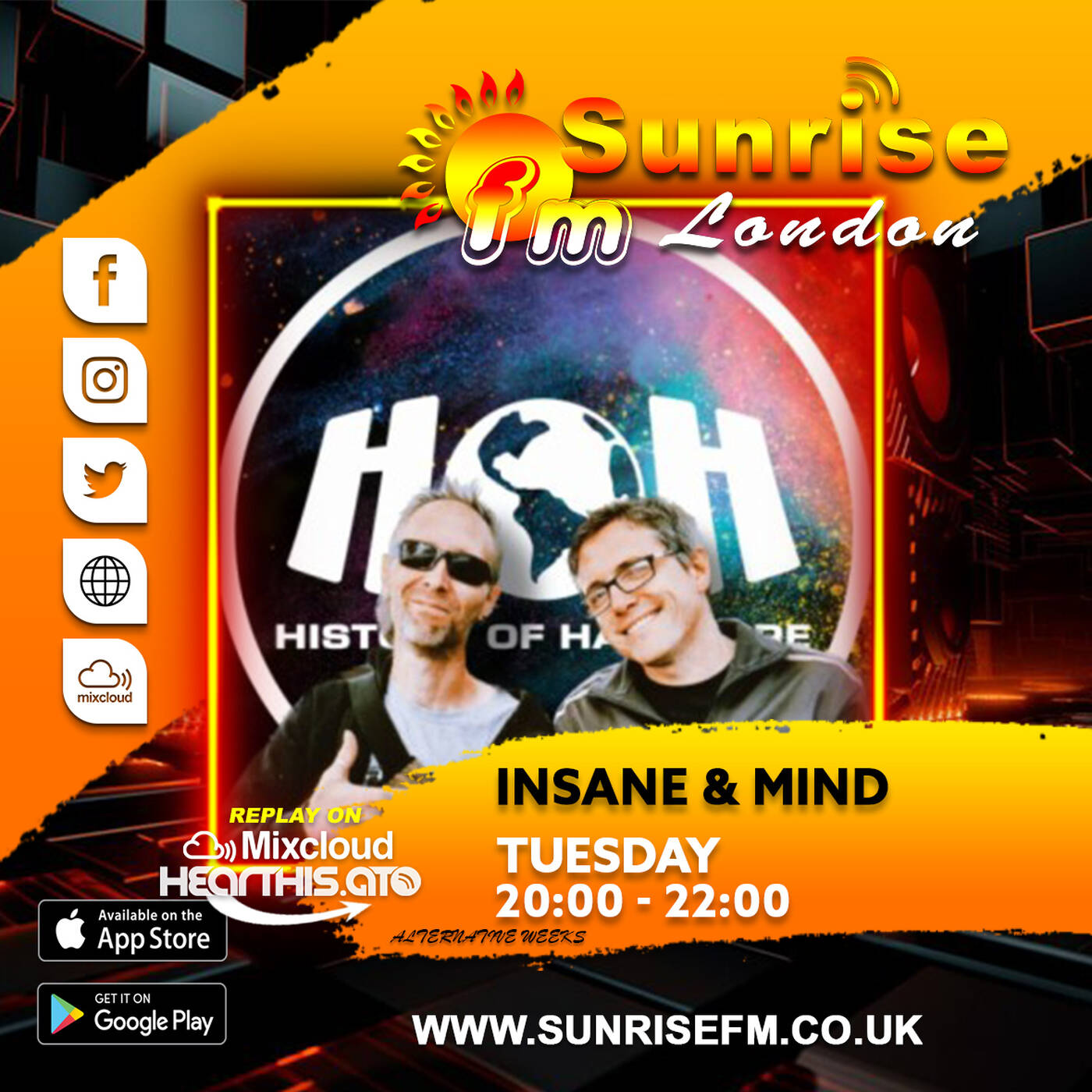 Insane & Mind (History Of Hardcore) - Tues 14th Oct 2025 episode artwork