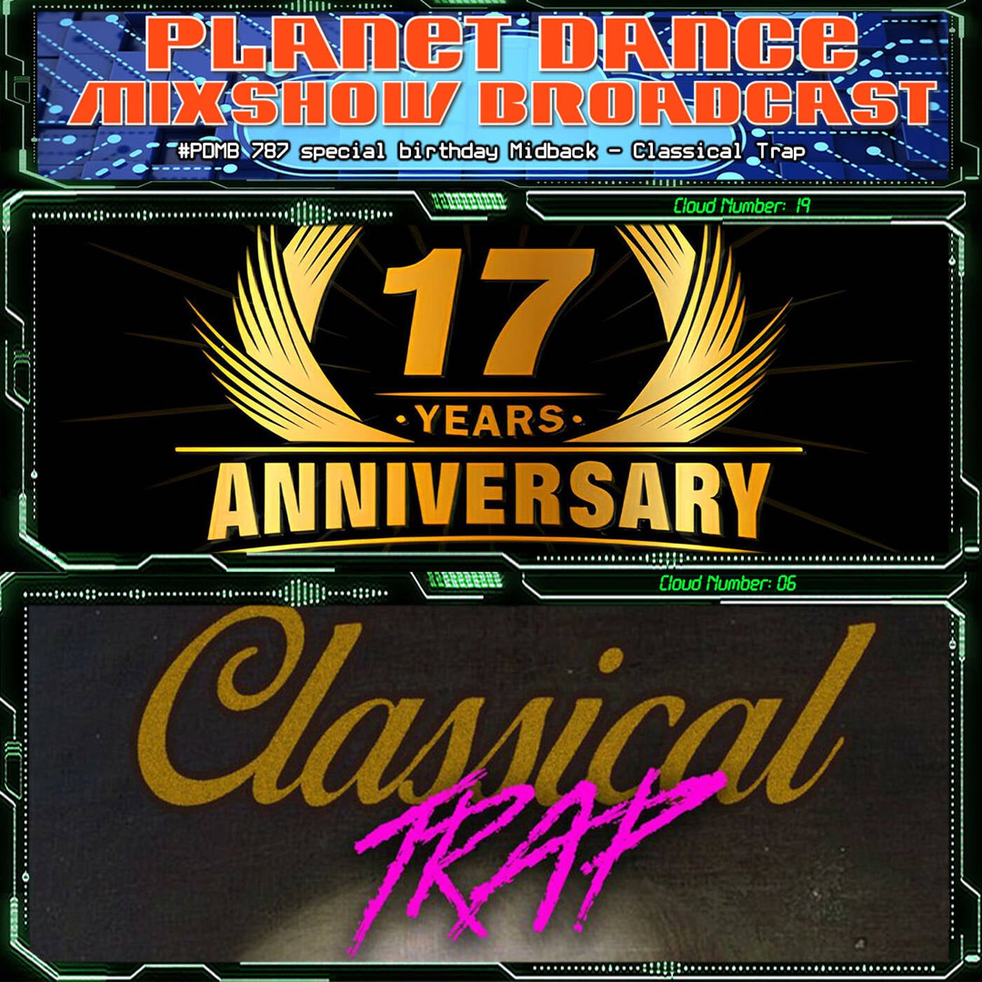 Planet Dance Mixshow Broadcast 787 special birthday Midback - Classical Trap episode artwork