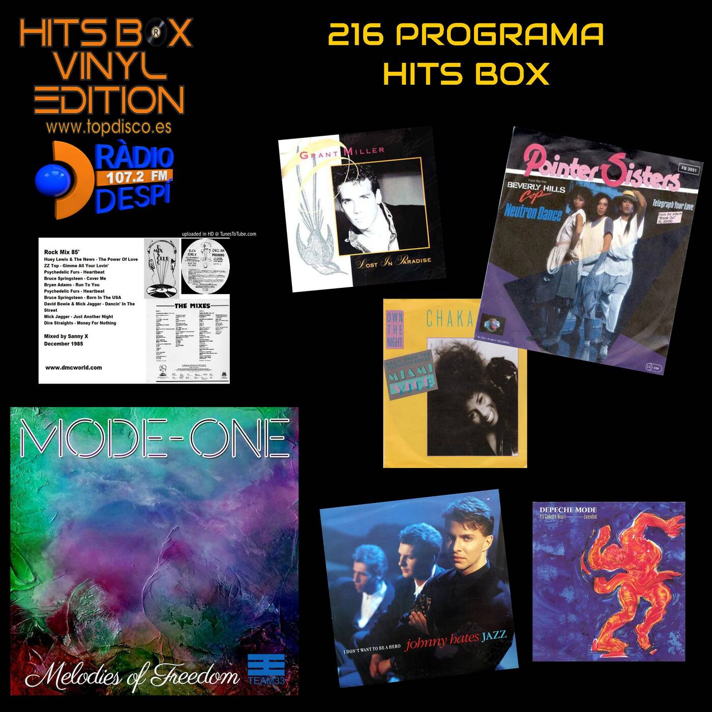 216 Programa Hits Box Vinyl Edition - Especial Mode One Melodies of Freedom - Team 33 Music episode artwork