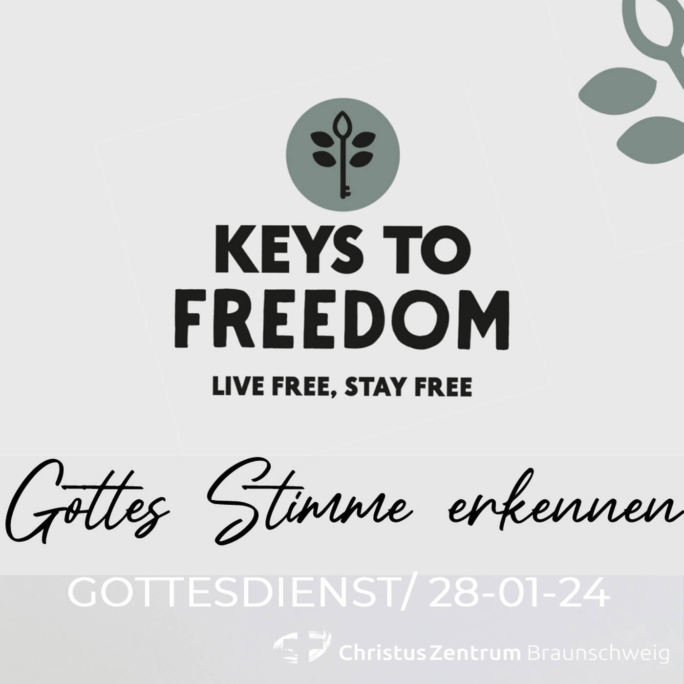 28.01.24 | Keys to Freedom - Schlechte Wurzeln loswerden, gute Wurzeln entwickeln | Joachim Jäger episode artwork