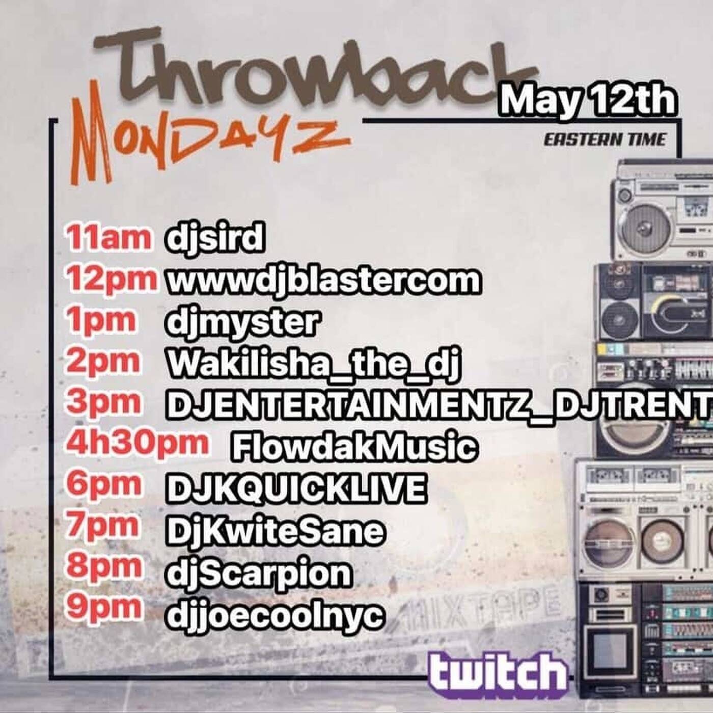 THROWBACKMONDAYZRAIDTRAIN Hosted By @djsird1 6-7PMEST‼️(MAY 13, 2025) episode artwork